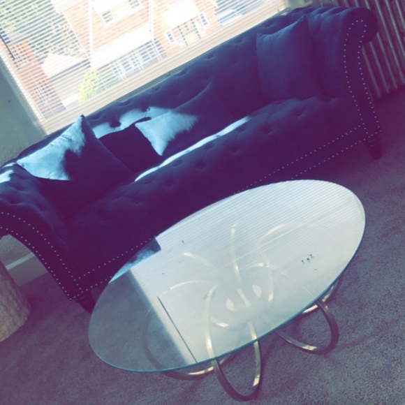 BLUE VELVET SOFA - Picture 2 of 2